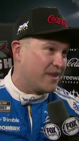Pure emotion from Ryan Preece after winning the Clash at Bowman Gray Stadium.