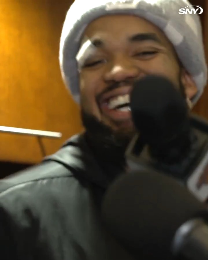 “I don’t want to say I’m a starter and he’s a backup. That’s not right. He can be a starter on any other team.” Karl-Anthony Towns on Mitchell Robinson after the center duo helps New York to double-OT win vs Jokic &amp; DEN: