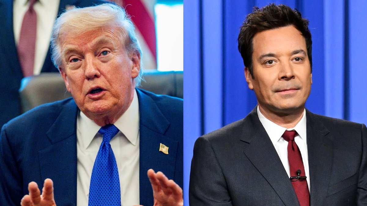 President Trump sat down for an interview that will air on NBC before the Super Bowl. Trump did the interview on one condition – anytime he was asked about Jeffrey Epstein, he got to spin his chair around like The Voice. #FallonTonight