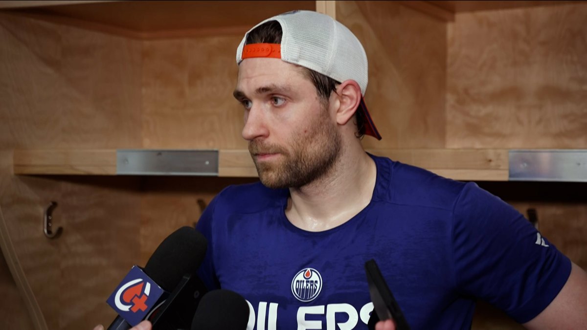 "Just not good enough right now." Leon Draisaitl shares his thoughts after the #Oilers defeat in Calgary. Enterprise | #LetsGoOilers