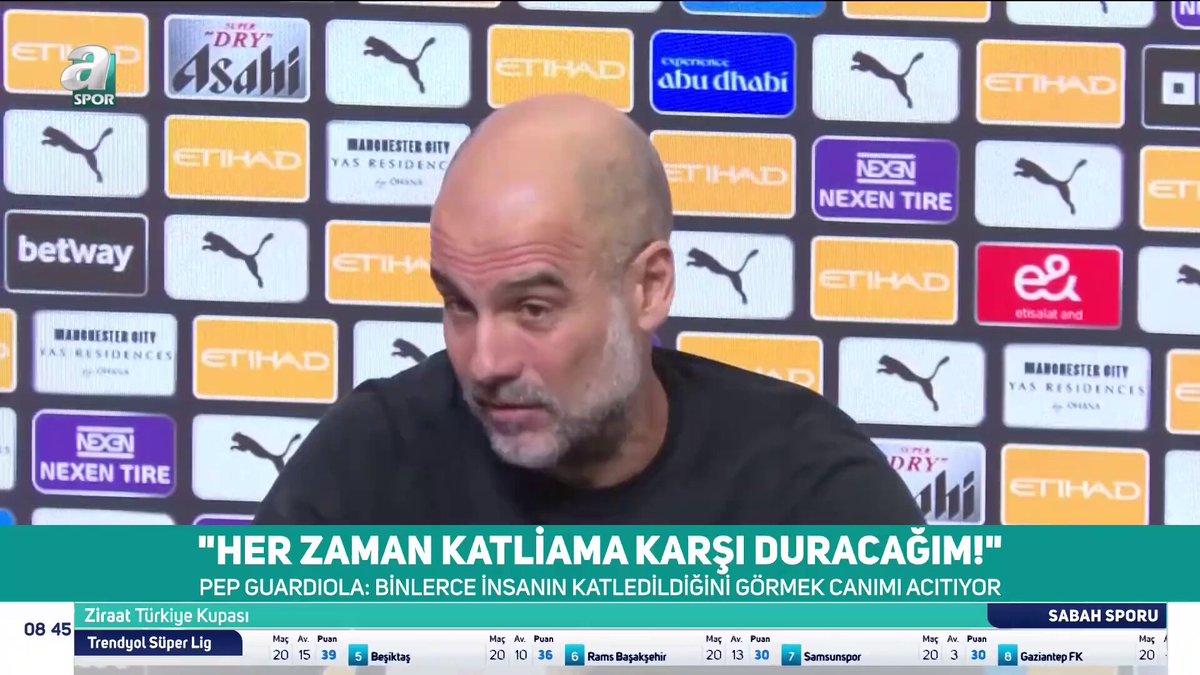 🇵🇸 "HER ZAMAN KATLİAMA KARŞI DURACAĞIM!" 🗣️ Pep Guardiola: Gazze’deki soykırım gözümüzün önünde oldu. Görmek istiyor musunuz? Bunlar, bizim insanlık olarak sahip olduğumuz sorunlar. Binlerce insanın katledildiğini görmek canımı acıtıyor.