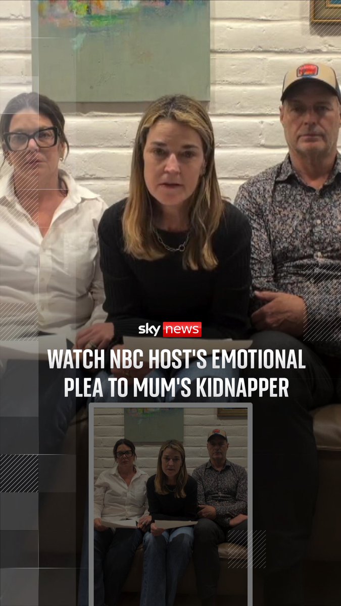 In an emotional video message posted on social media, the NBC anchor, flanked by her siblings, said: '"we are looking for you everywhere, mum." Nancy Guthrie was reported missing the day after she failed to appear at church. Read more: