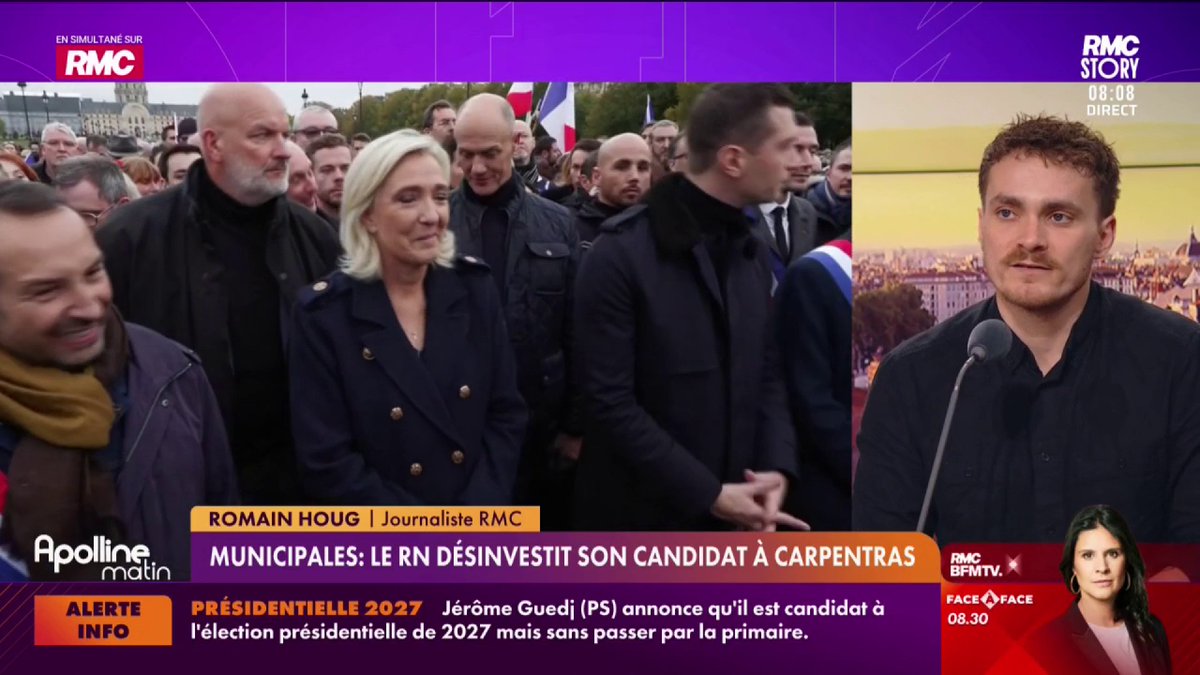 ❌Municipales : le RN désinvestit son candidat à Carpentras ! Le parti de Jordan Bardella et Marine Le Pen doit faire face à une nouvelle "brebis galeuse". #ApollineMatin