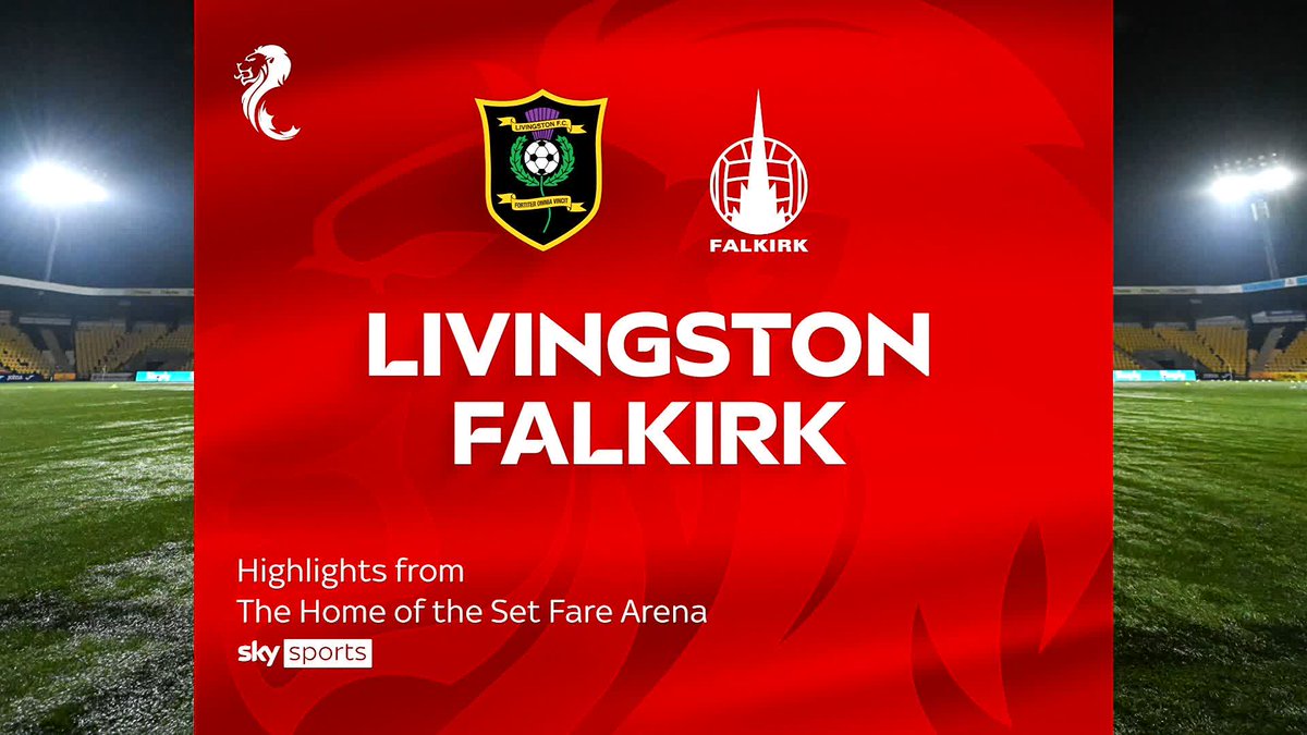 🔷 First-half double boosts top-six hopes 🦁 Bartley loses first game as manager Highlights as Falkirk beat bottom-side Livingston 2-1 ⤵️