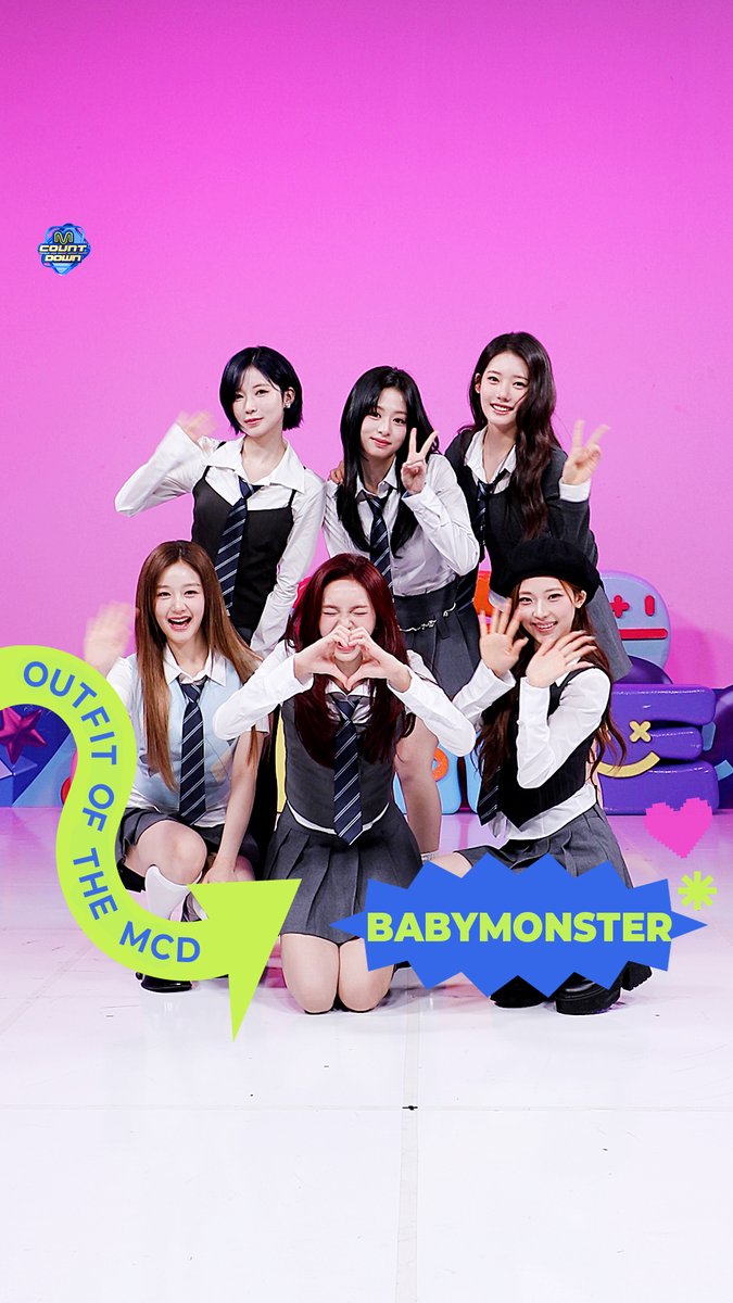 𝟐𝟔𝟎𝟐𝟎𝟓 𝑶𝒖𝒕𝒇𝒊𝒕 𝑶𝒇 𝑻𝒉𝒆 𝑴𝑪𝑫 : 𝑶𝑶𝑻𝑴 with BABYMONSTER 잠시 후 저녁 6시! 엠카 본방사수 잊지마세요 🫶 #MCOUNTDOWN #엠카운트다운 #OOTM #BABYMONSTER