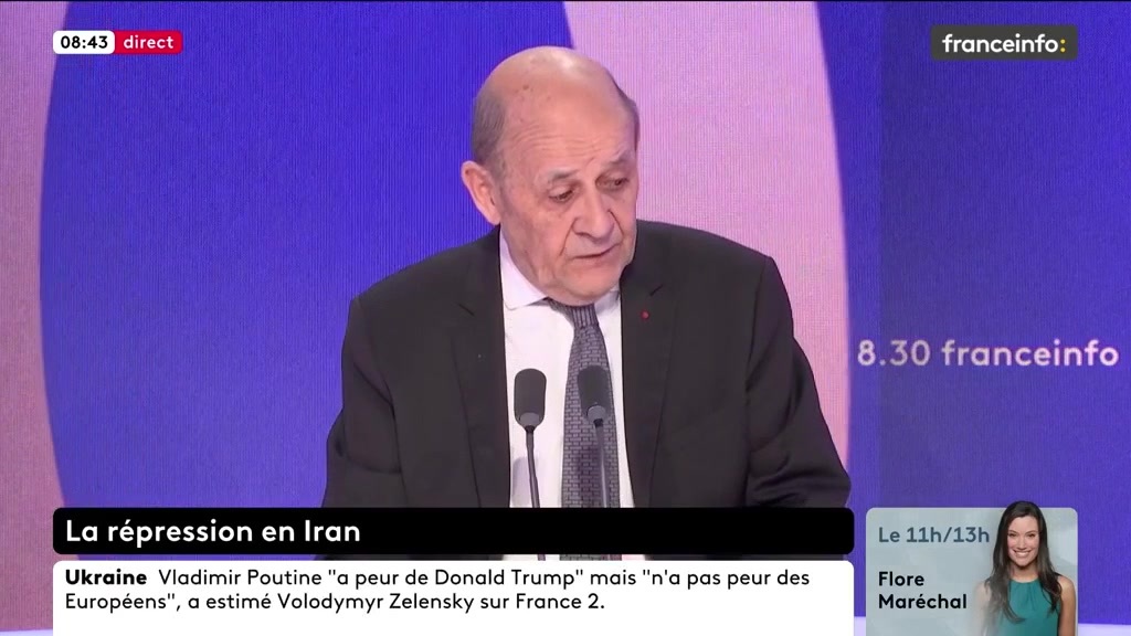 🔴 Répression en Iran ➡️ "Pour avoir négocié avec les Iraniens, ils sont très forts dans l'art d'entourlouper. Il faut être extrêmement habile, car leur seul souci est de gagner du temps et la pérennité du régime", dit Jean-Yves Le Drian, ancien ministre des Affaires étrangères