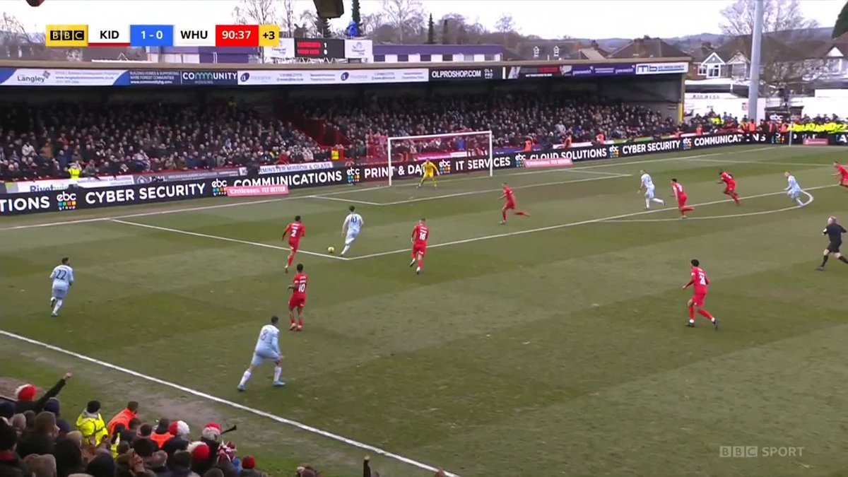 On this day in 2022 West Ham beat Kidderminster Harriers 2-1 (after extra time) in a FA Cup 4th Round tie at Aggborough with 5,327 in attendance. The West Ham goals came from Declan Rice and Jarrod Bowen.