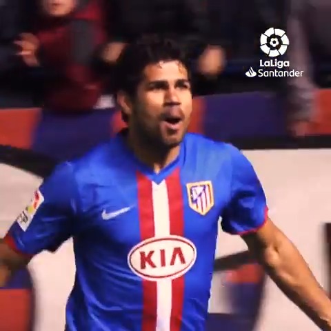 El nacimiento de la Pantera. En 2011, después de tres cesiones, Diego Costa marcaba este “hat-trick” a Osasuna.