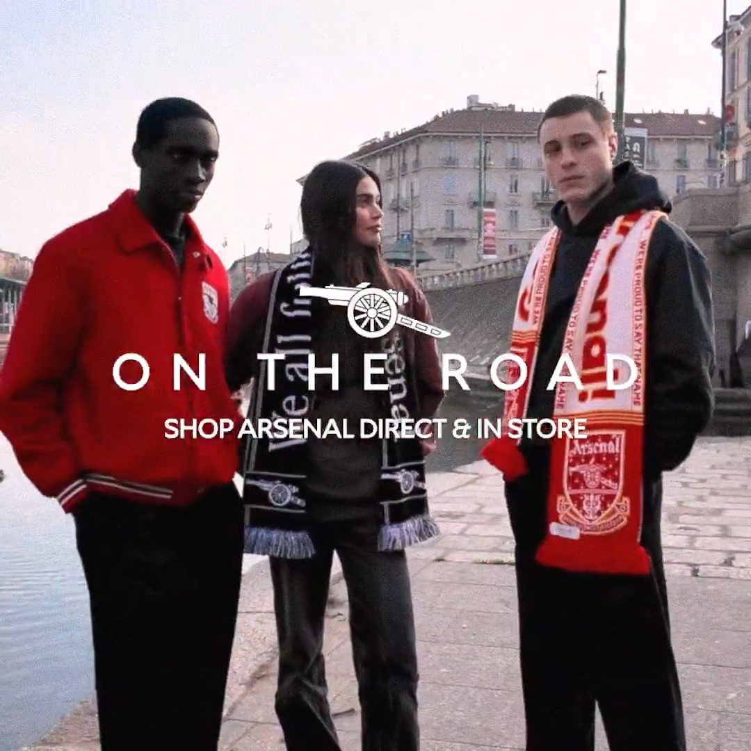 Matchday culture, reworked. Shop the On the Road collection now in-store or on Arsenal Direct 🛍️
