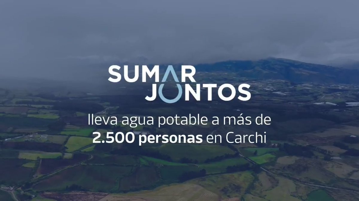 El agua potable tiene que dejar de ser un privilegio y convertirse en un derecho garantizado. Por eso, gracias a Sumar Juntos seguimos mejorando sistemas de agua potable en el país. Así cambiamos la vida de +2.500 familias en los cantones de Bolívar, Montúfar y Mira, en Carchi.
