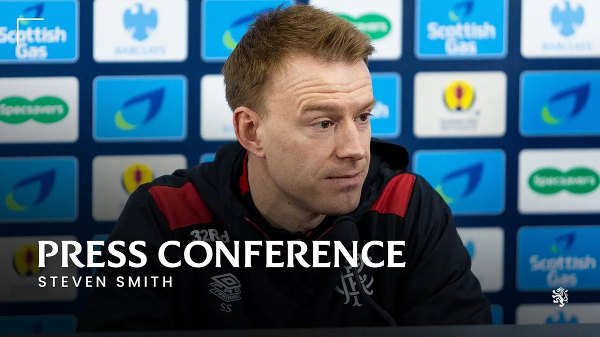 🎙️ Steven Smith spoke to the media ahead of our Scottish Cup match against Queen's Park. 🎟️ Join us at Ibrox |