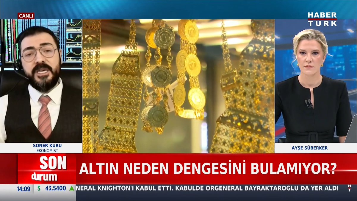 Piyasanın gözü altında Altın neden dengesini bulamıyor? Ekonomist Soner Kuru #HaberHattı'nda yorumladı.