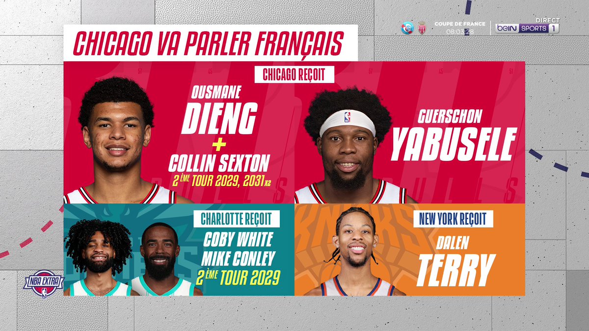 🏀 #NBAextra 🇫🇷 Dieng + Yabusele : Chicago va parler français ! 🗨️ "C'est une opportunité pour Yabusele, il a un coup à jouer"