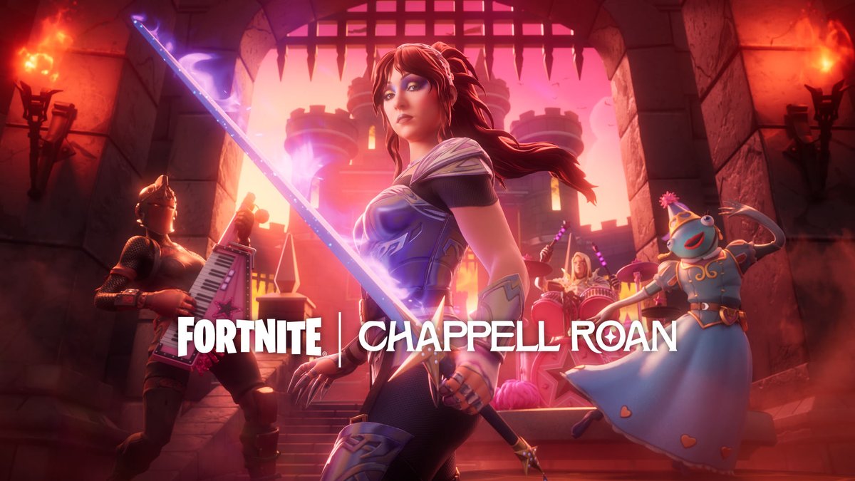 ⚔️🩷 TRAILER — Fortnite x Chappell Roan Apenas se divertindo onde ela pertence: a própria Princesa do Centro-Oeste, Chappell Roan, chegou ao Fortnite na Loja e como ícone na Temporada 13 do Fortnite Festival.