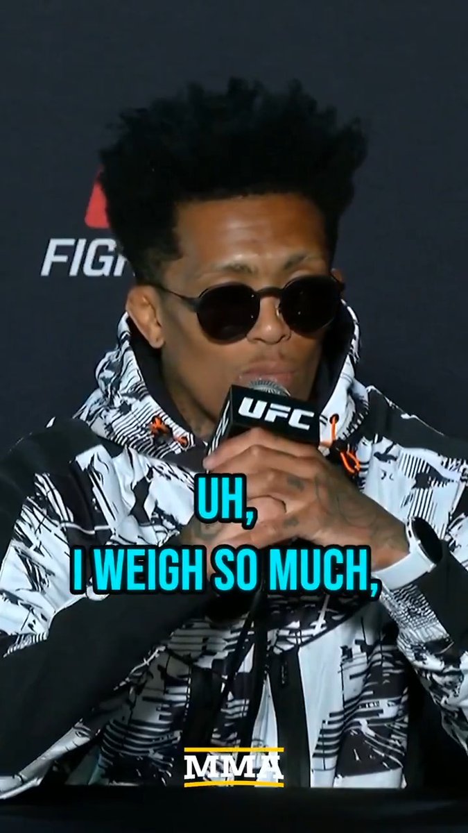 #UFCVegas113's Vinicius Oliveira admits 50-pound weight cut from start of camp: "I’ve got a plan to get the belt faster, then move on. Move on from my division because I think it’s not healthy to the body to lose a lot of pounds."