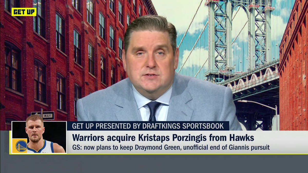 "The Warriors do believe that this guy, if he's healthy in the second half, can be a player who lifts their ceiling." Brian Windhorst weighs in on the Warriors acquiring Kristaps Porziņģis ✍️
