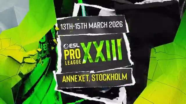 Best enjoyed in person. #ESLProLeague Season 23. 📍Annexet, Stockholm 13-15th March 2026 Tickets available NOW 🎟️