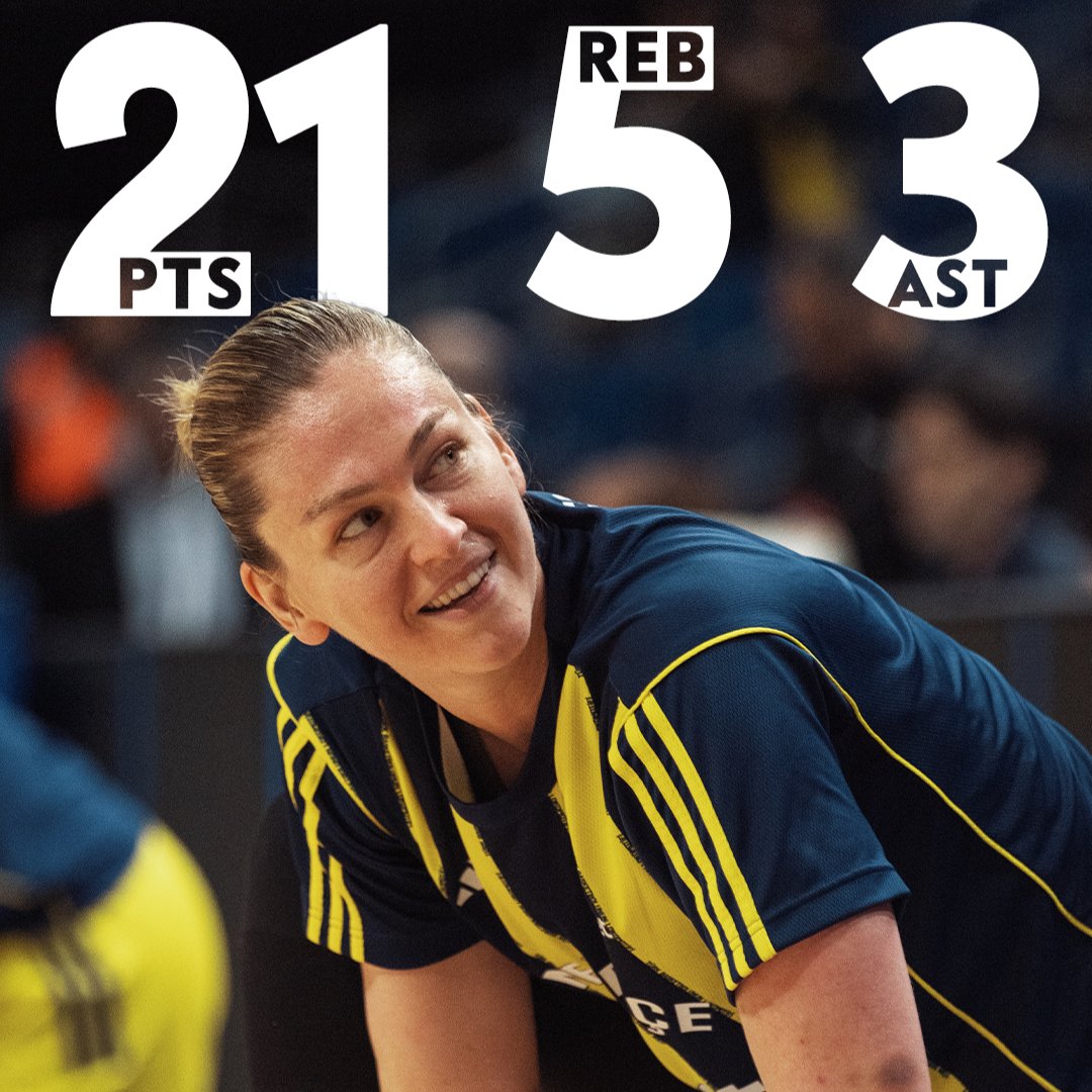 Emma 𝙲𝚘𝚗𝚜𝚒𝚜𝚝𝚎𝚗𝚌𝚢 Meesseman 🐐 21 PTS | 5 REB | 3 AST | 28 EFF #EuroLeagueWomen x Fenerbahçe Opet