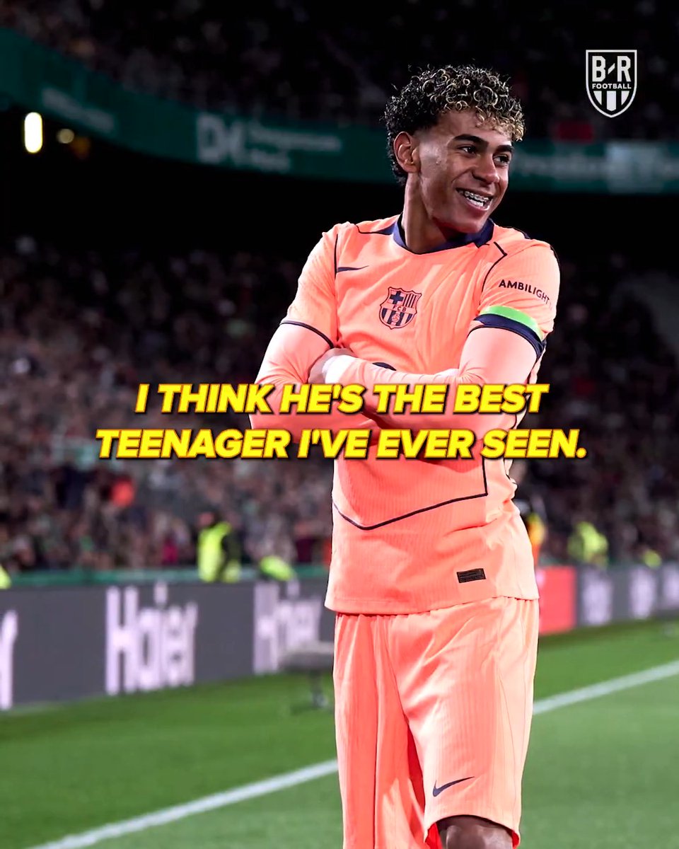 Still only 18, Lamine Yamal is already on trajectory to become one of the greatest players of all time 📈 (w/ Kam #8🏁, Lyés)
