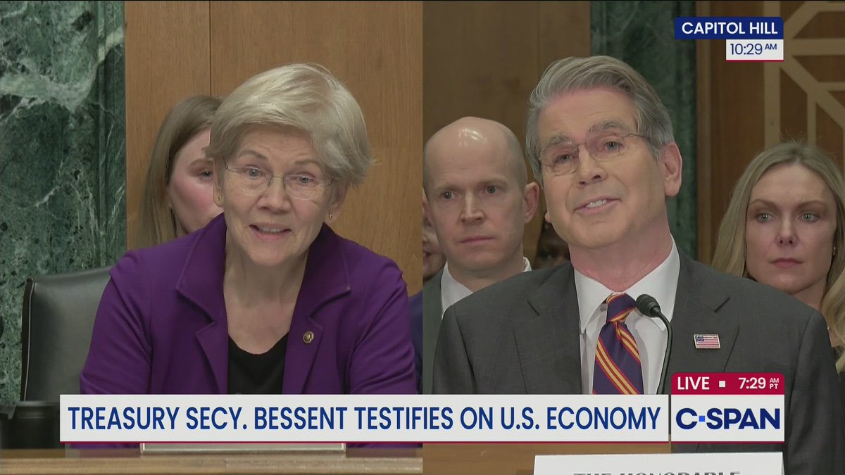 WATCH: Complete exchange between Elizabeth Warren and Treasury Secretary Scott Bessent.