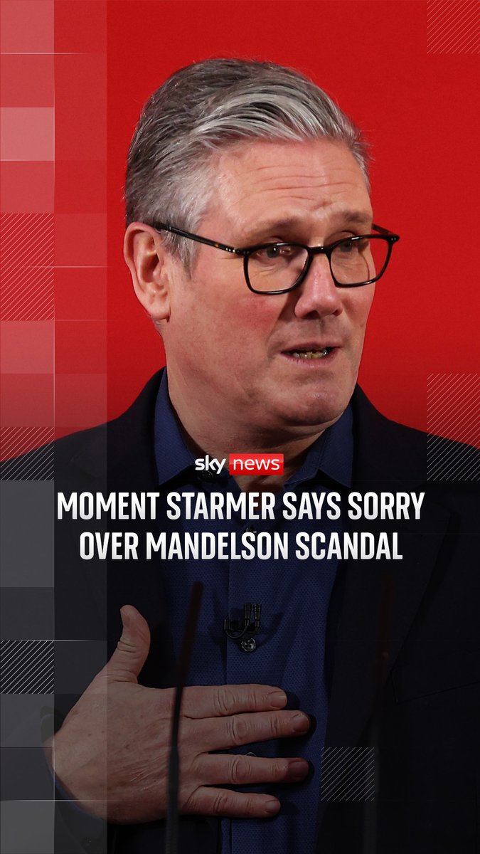 Sir Keir Starmer has apologised to the victims of Jeffrey Epstein for 'believing Mandelson's lies'. The prime minister said Mandelson had portrayed Epstein as someone he "barely knew" when he appointed him as the UK ambassador to the US. 🔗