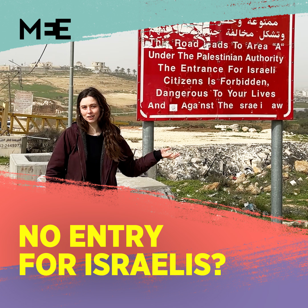 A sign warning Israeli citizens not to enter certain Palestinian areas is posted at entrances across the occupied West Bank. While framed as a safety measure, it also reinforces a system in which Palestinian communities are cut off from one another and kept under Israeli military control. The West Bank is divided into three zones, Areas A, B and C. Area A contains major Palestinian population centres but is made up of disconnected enclaves. Area B is under Palestinian civil administration with Israeli security authority. Area C, which covers the majority of the territory, is under full Israeli control, where settlement expansion, building restrictions and settler violence make Palestinian life increasingly difficult.