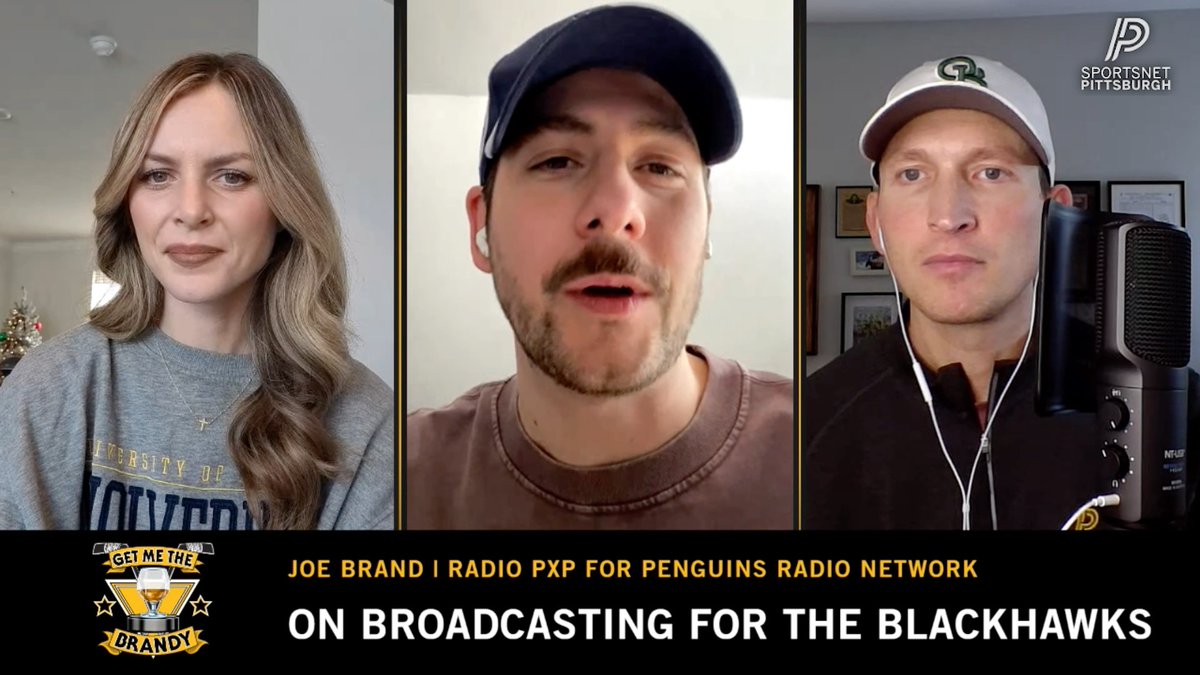 Penguins Radio Network play-by-play announcer Joe Brand joins Get Me The Brandy today to give an inside look at his path to Pittsburgh 🐧 New episode at 12 ET on YouTube 📺