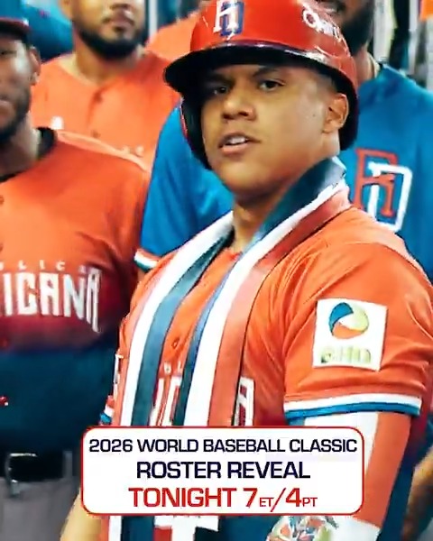 The world will be watching the World Baseball Classic! 👀 📺 Don't miss the 2026 World Baseball Classic roster reveal show tonight at 7pm ET on MLB Network