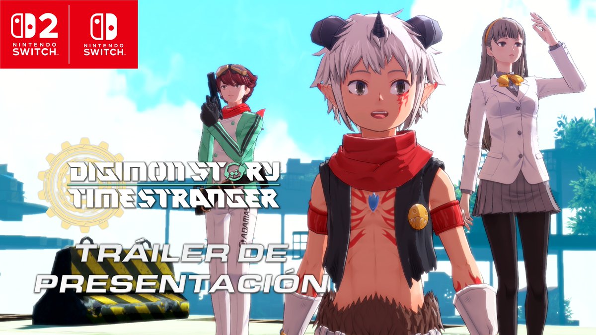 ¡Embárcate en esta aventura cuando #Digimon Story #TimeStranger llegue a #Nintendo Switch 2 y #NintendoSwitch el 10 de julio de 2026!