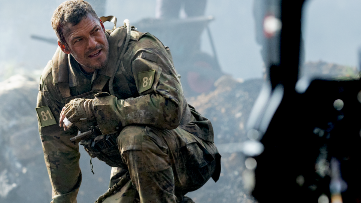 Shoved into Class V rapids, dragged through mudslides, and blown off mountaintops… Alan Ritchson can do it all. WAR MACHINE premieres March 6.