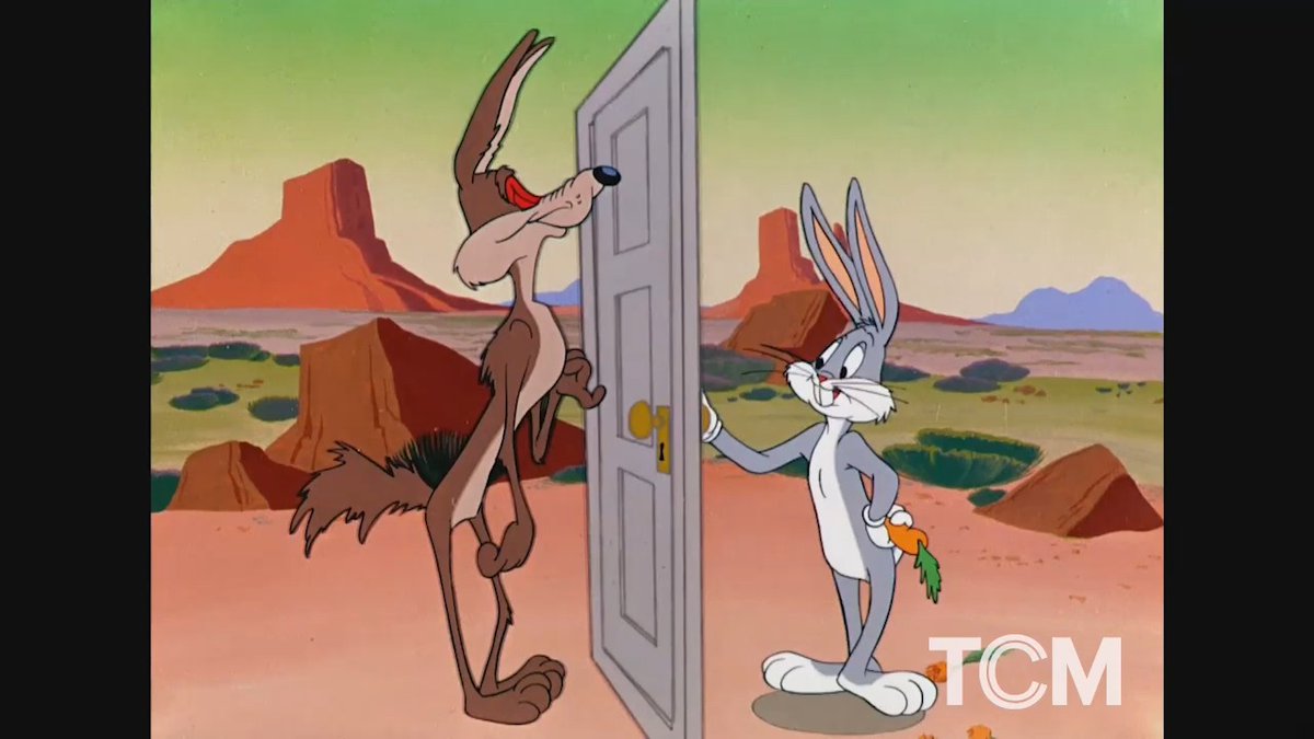 OPERATION: RABBIT ('52) marked Star of the Month Bugs Bunny's second appearance with frequent costar: Wile E. Coyote, in his first speaking role – both characters voiced by Looney Tunes' "Man of a Thousand Voices," Mel Blanc. See it as part of tonight's Star of the Month lineup.