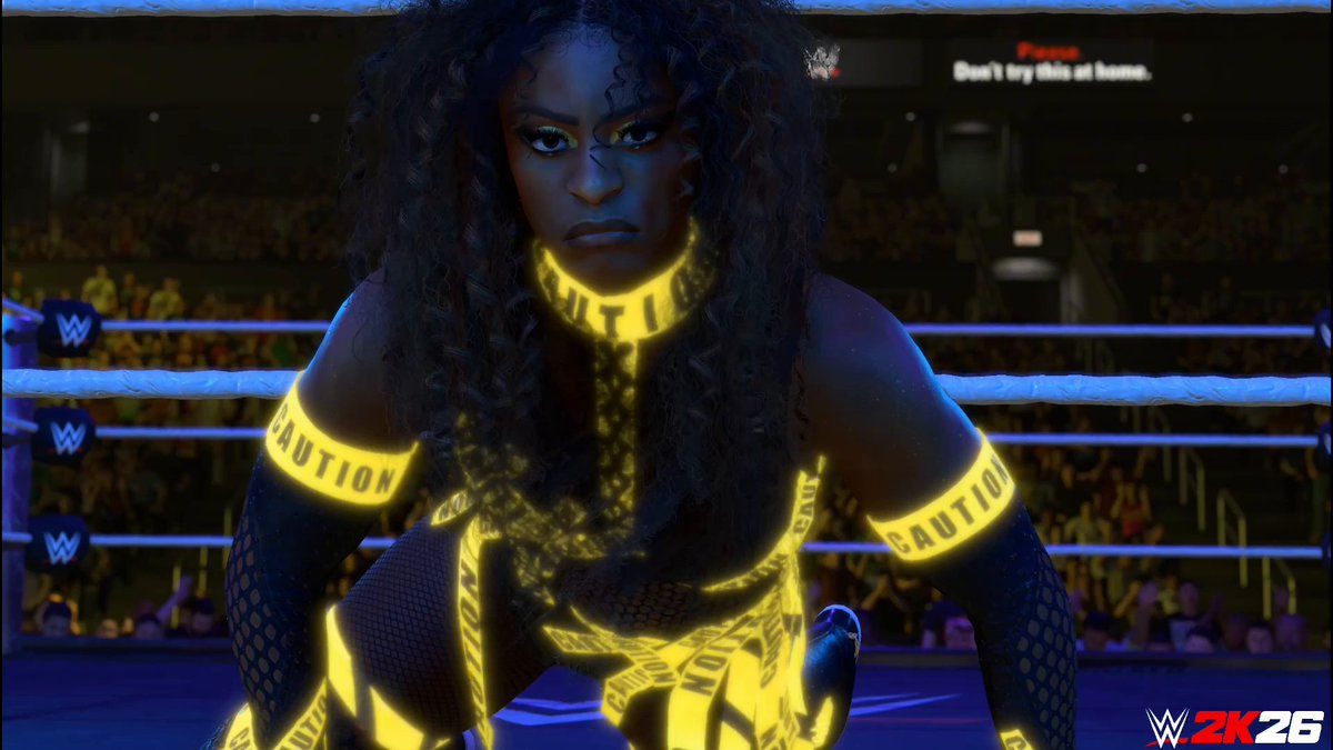 Proceed with caution… ⚠️ Trinity #WWE2K26 #FirstLook