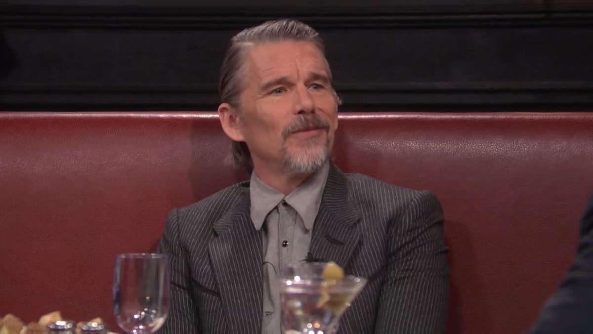 Jimmy brings Sardi's Restaurant to 30 Rock for Ethan Hawke’s interview! #FallonTonight