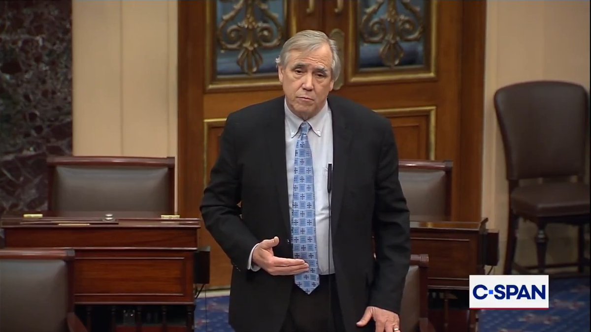 .Senator Jeff Merkley slamming DOJ's decisions on Epstein files: "We know that they blocked out whole pages in order to disguise, apparently, the protection of powerful men that they don't want drawn into this discussion."
