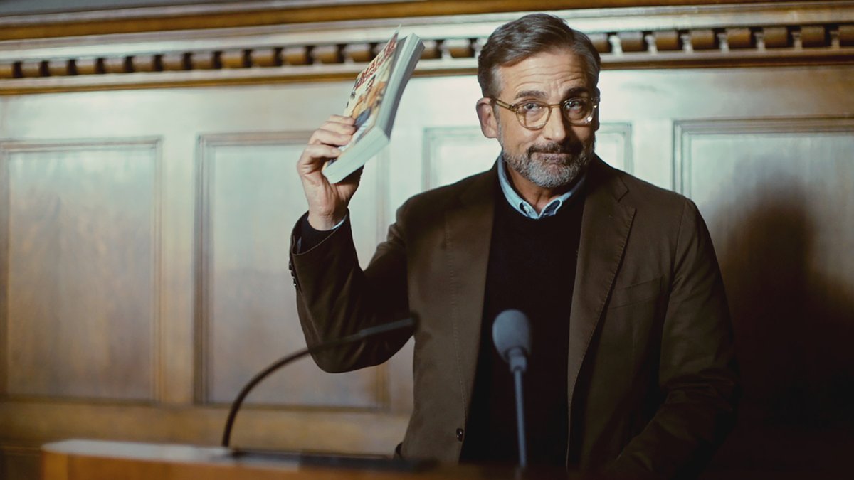 First trailer for ‘ROOSTER’, a new comedy series starring Steve Carell & exec produced by Bill Lawrence The series follows a fiction author who heads to a college for a reading and gets sucked into the world of higher education Releasing March 8 on HBO