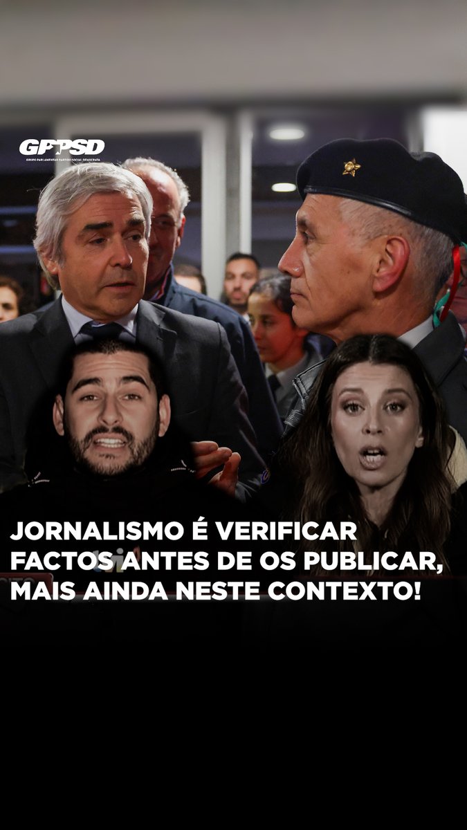 🎤📺✅⛈️🌪️ Jornalismo é verificar factos antes de os publicar, mais ainda neste contexto! #portugal #politica #parlamento #psd #gppsd #XVIILegislatura