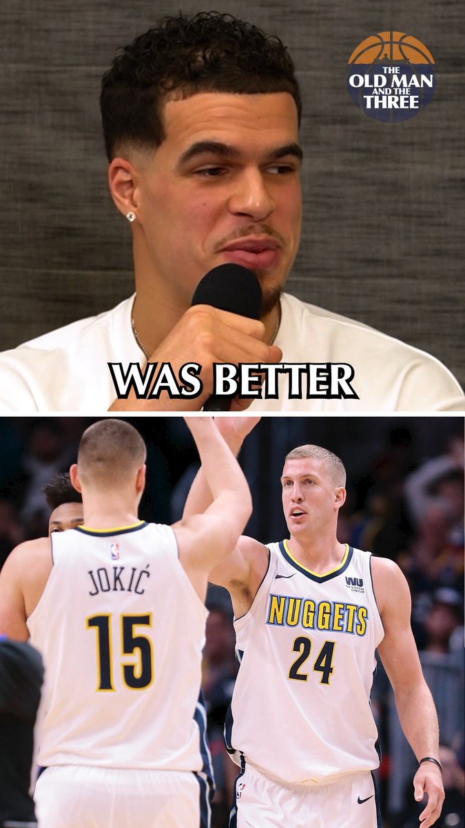 "I didn't think he was that good at first. I thought Mason Plumlee was better than Joker." -- MPJ with an all-timer 🤣