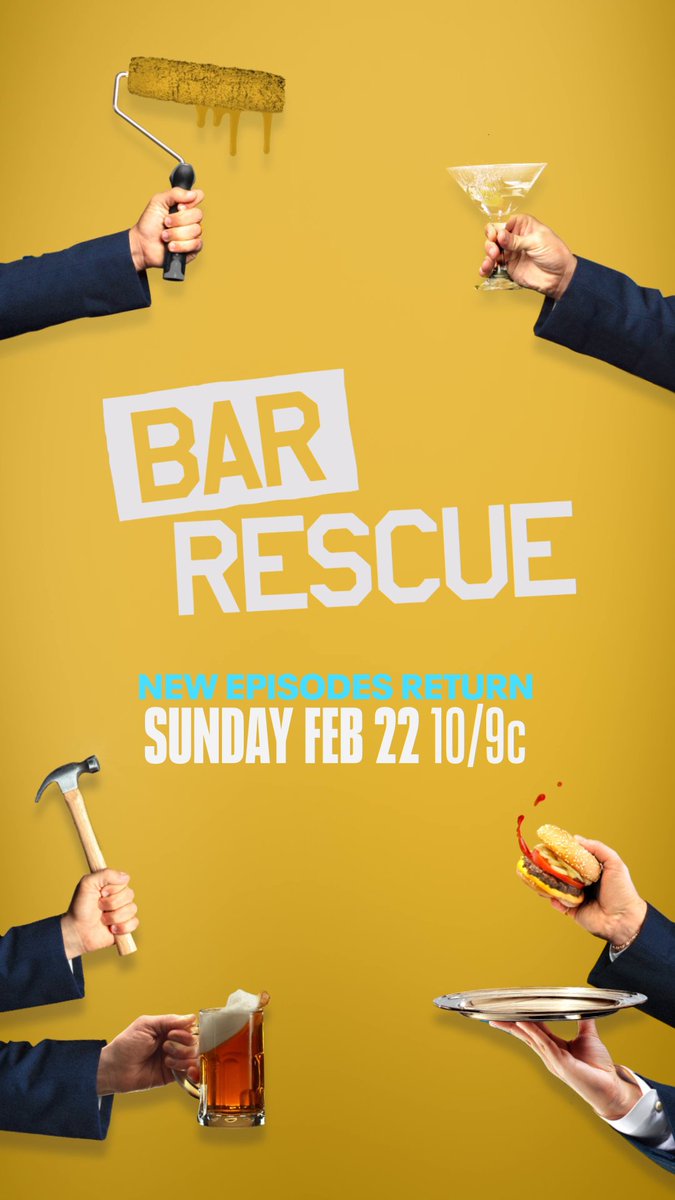 More bars, more rescues. Bar Rescue is back starting February 22nd on Paramount Network!