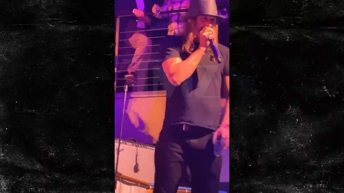 Unearthed footage of Kid Rock on an unhinged, drunken rant as the audience jeers at him