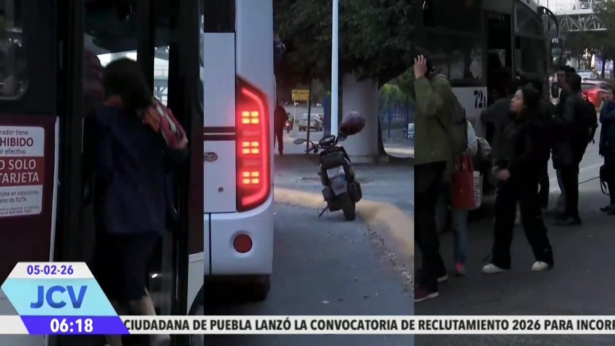 Regresar a #casa en #Puebla es hoy una batalla. Por temor a #multas, hay menos unidades, lo que provoca esperas de hasta 30 minutos y un sobrecupo crítico. Miles pierden #tiempo valioso con sus #familias por un sistema que no da abasto. 😟💔 Información: Aldo Casado