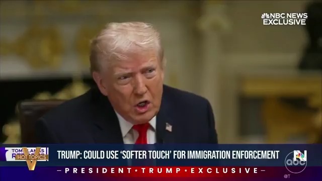 TRUMP SAYS HE COULD USE 'SOFTER TOUCH' ON IMMIGRATION: 'The View' co-hosts react to Pres. Trump's comments on the growing outrage over ICE raids in Minneapolis.