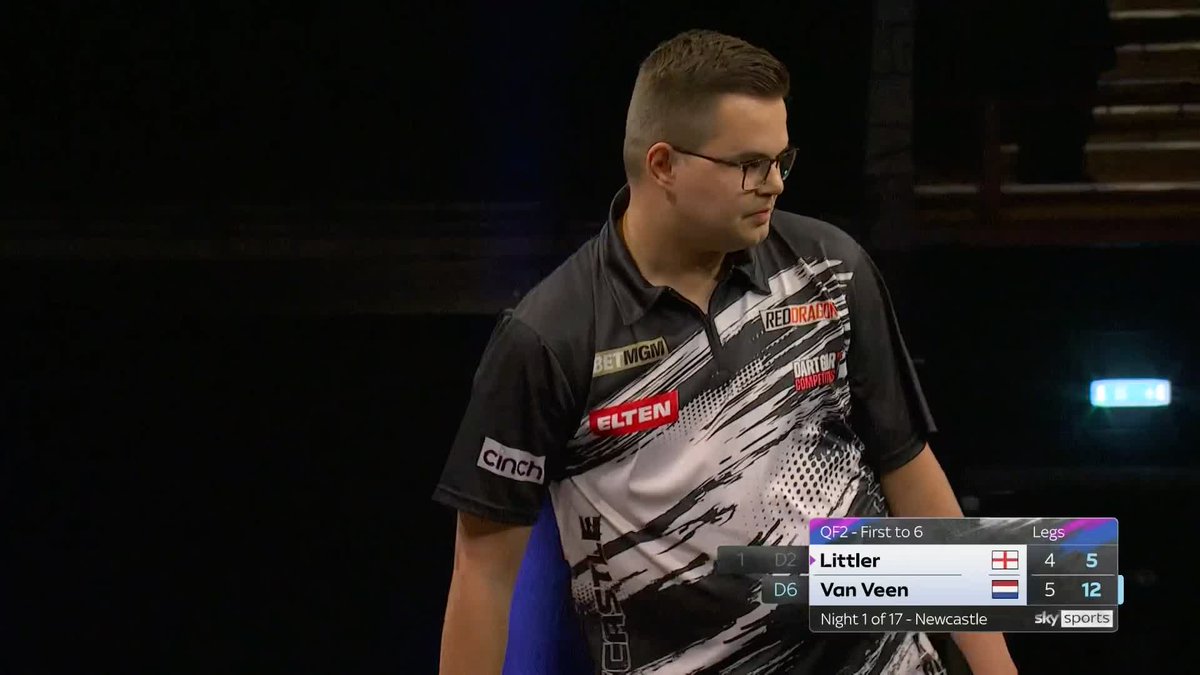 VAN VEEN DEFEATS LITTLER 🔥 What a result for debutant Gian van Veen 🙌 The Dutch number one avenges his World Championship final loss to Luke Littler and defeats the world number one 6-4! 📺 #PLDarts | QF2