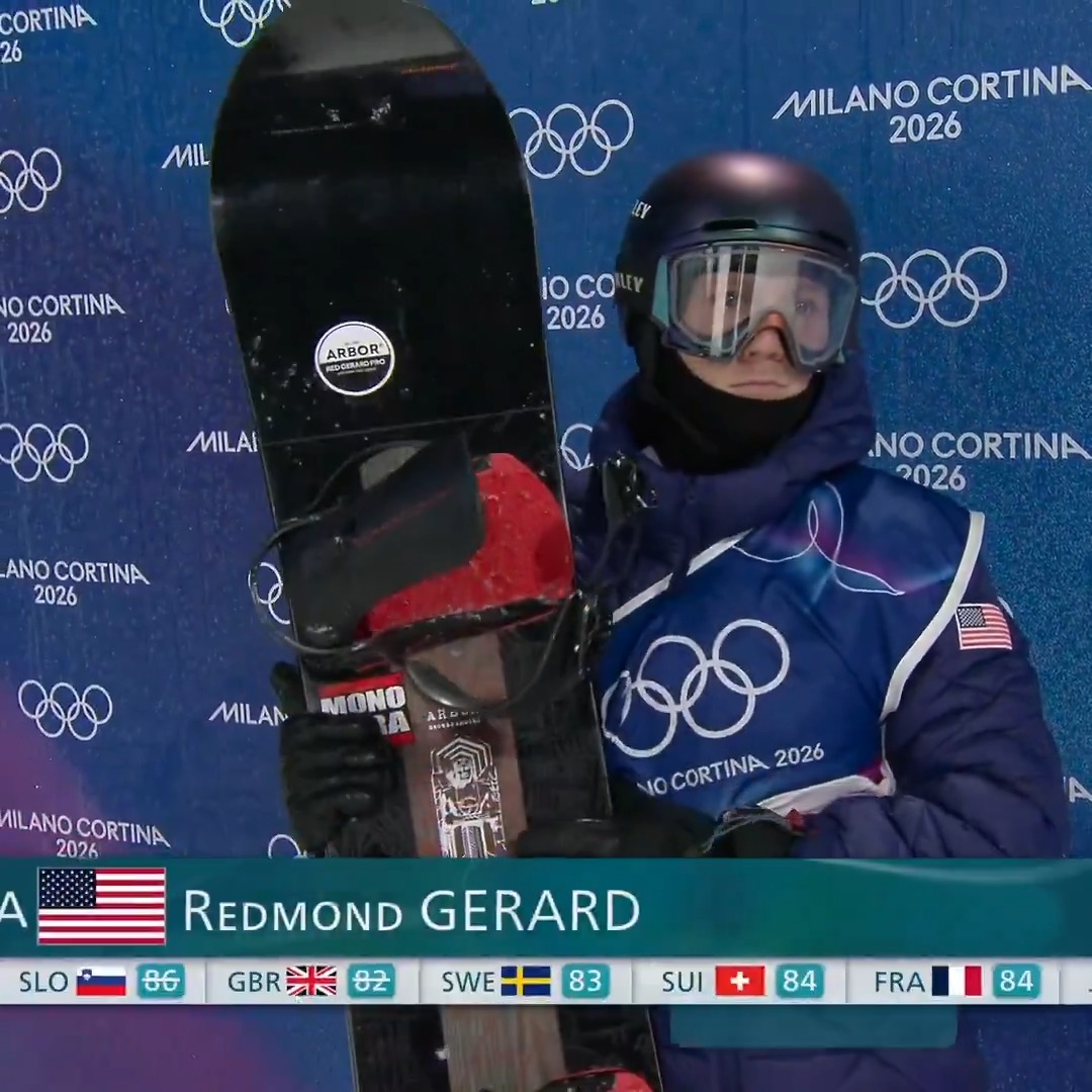 Red Gerard lands a backside 1800 to move up the leaderboard at Big Air qualification. 👏
