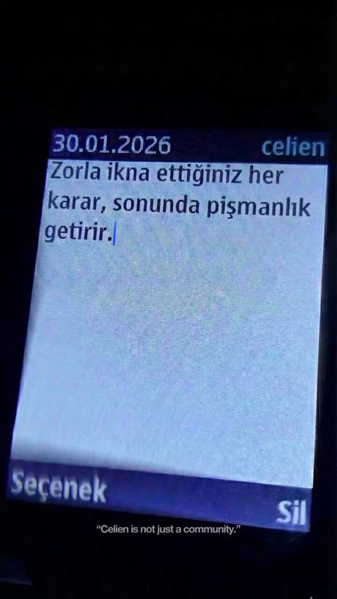 Zorla ikna ettiğiniz her karar, sonunda pişmanlık getirir.