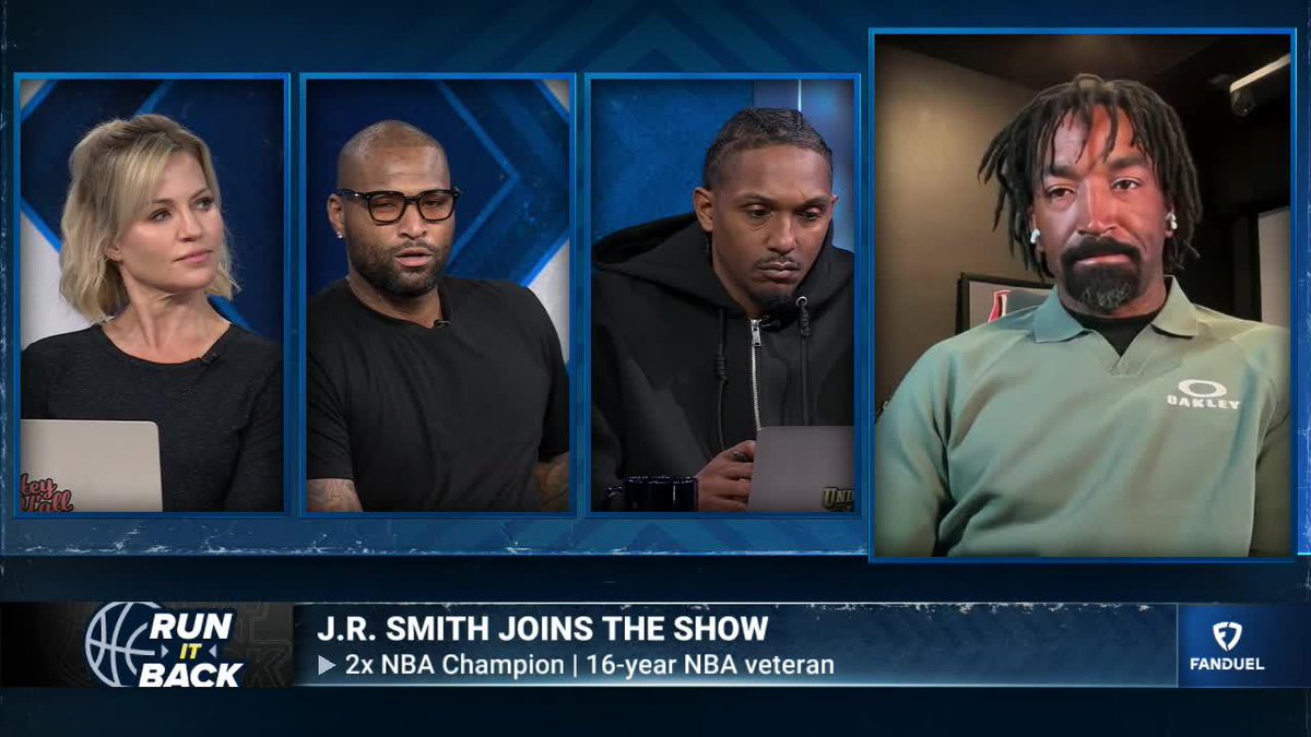 Like Carmelo Anthony, JR Smith believes KAT gets an unfair share of the Knicks' blame 💯 "I used to see Melo go through it...it's easy to pinpoint the major guys but you gotta look at what the supporting cast." Michelle Beadle | Lou Williams | DeMarcus Cousins | JR Smith