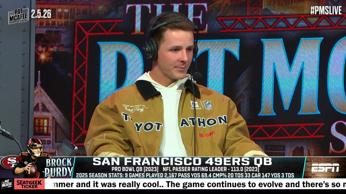 49ers' QB Brock Purdy shares his thoughts on what he would've done differently if he could go back to Super Bowl weekend ✍️ (via Pat McAfee)