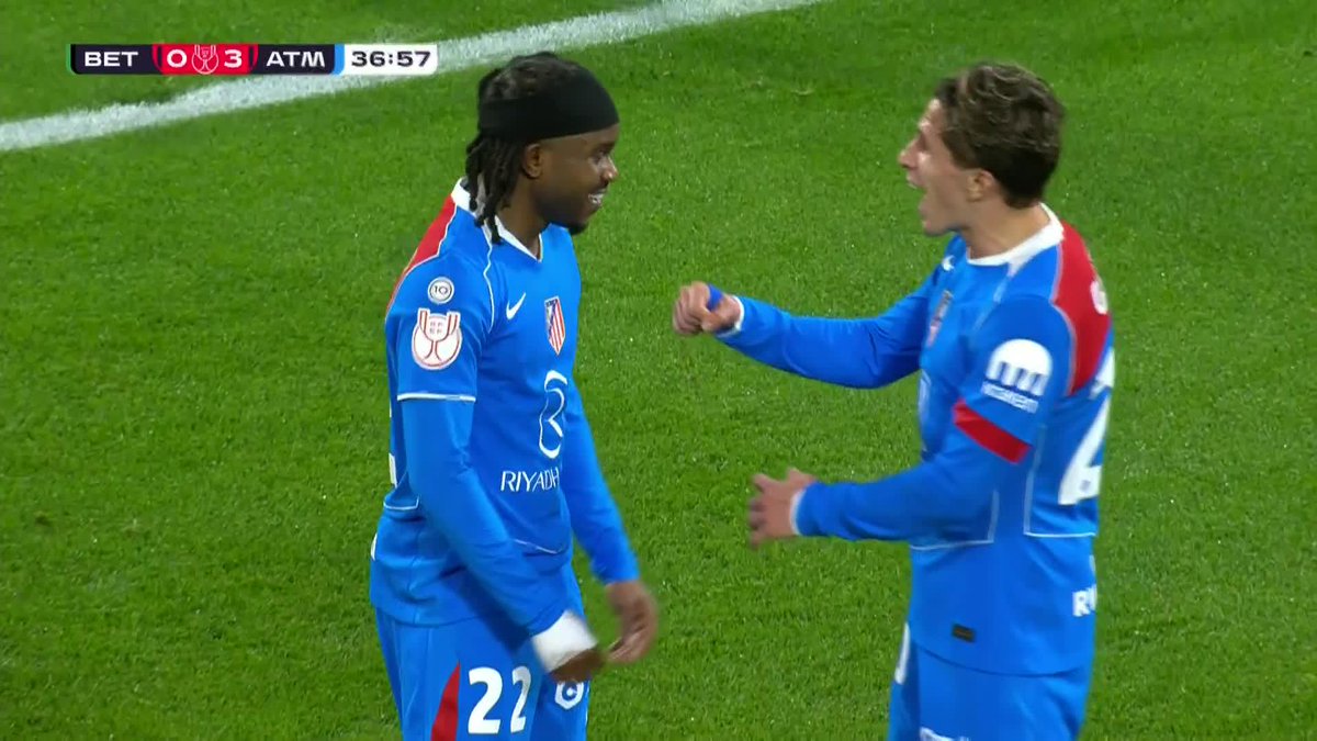Ademola Lookman scores on his debut for Atletico Madrid 💥 Instant impact from the Nigerian 🇳🇬