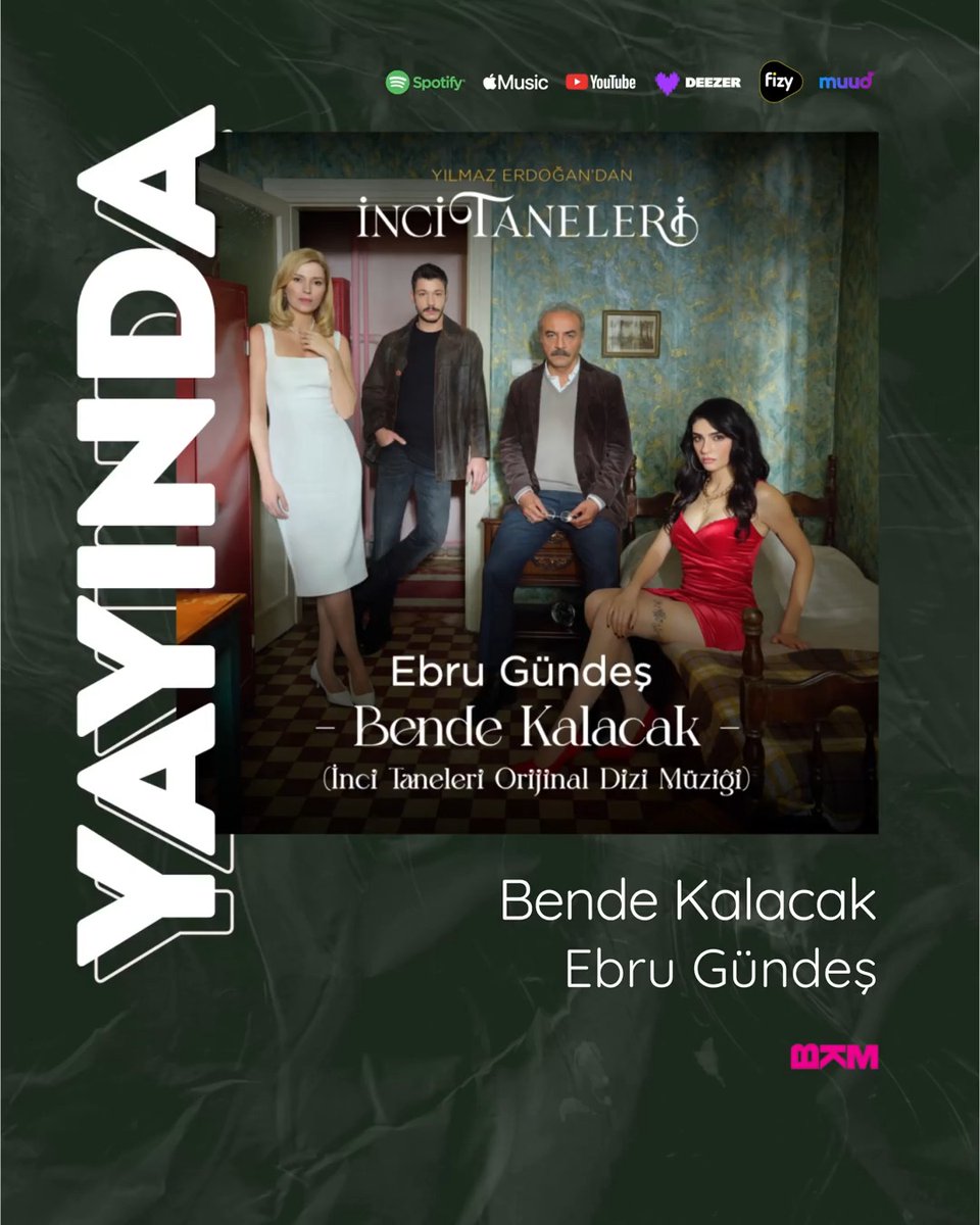 Ebru Gündeş - Bende Kalacak (#İnciTaneleri Orijinal Dizi Müziği) şimdi tüm dijital müzik platformlarında yayında! Hemen dinle: