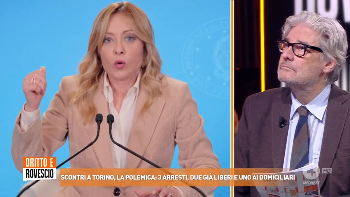 "Portarsi un martello da casa e prendere a martellate la gente non è tentato omicidio?" Giorgia Meloni a #drittoerovescio sul doppiopesismo di una parte della magistratura