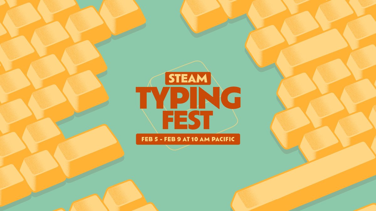 Steam Typing Fest is now live! From now until Monday, Feb 9, check out games all about smacking your keyboard. Some of them demand accuracy and speed, but some of them are just about typing to your heart's content.